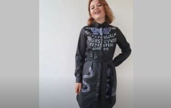 Painting Tutorial: Create an Awesome Ouija Board Dress for Halloween