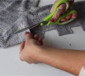 revamp your old sweaters with these 2 awesome upcycle ideas, Cutting the sweater