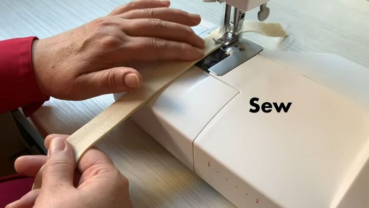 how to make a super cute and sustainable tote bag, Sewing opening