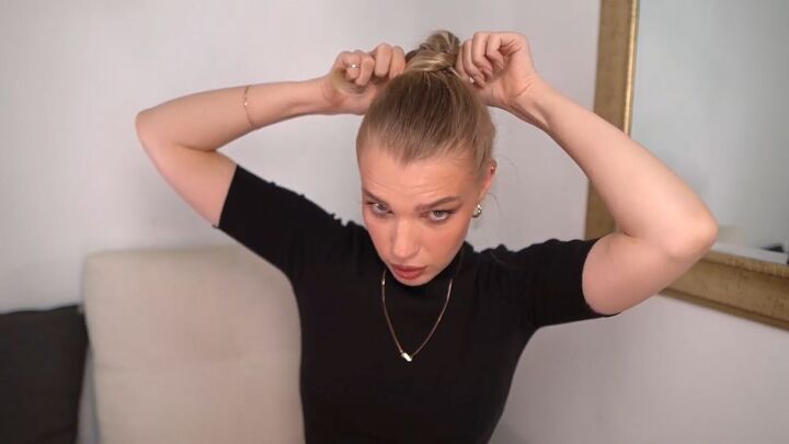 get the perfect ponytail with these 3 easy tips, Covering hair tie