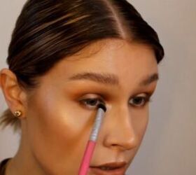 easy halo eye makeup tutorial, Highlighting corner of eye