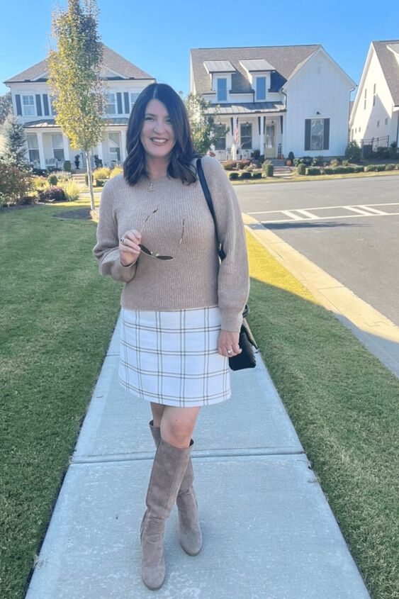 4 ways to style a plaid skirt