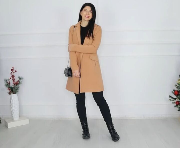 styling tutorial 8 winter outfits for when you have nothing to wear, Black monochrome outfit