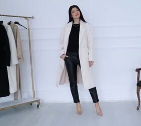 styling tutorial 8 winter outfits for when you have nothing to wear, Leather pants and heels