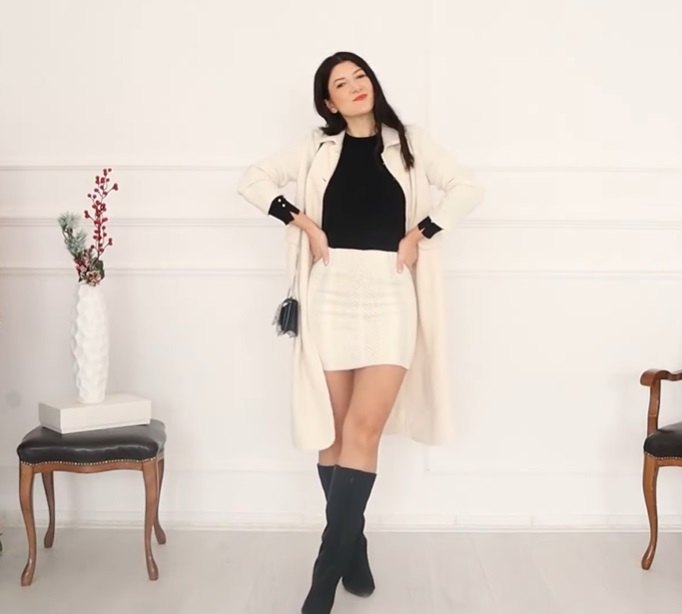 styling tutorial 8 winter outfits for when you have nothing to wear, Cream and black tones outfit
