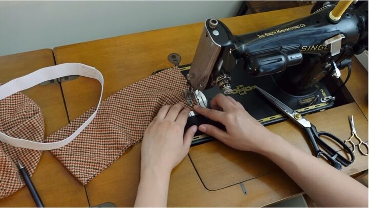 how to sew a super cozy beret, Sewing the band