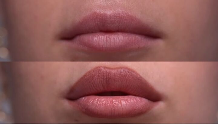 4 easy steps to fake big lips, Overlined lips
