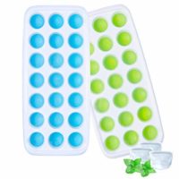 diy sugar scrub cubes with oatmeal for exfoliating, Ozera Ice Cube Trays 2 Pack Silicone Ice Tray with Removable Lid Easy Release Stackable 42 Ice Cubes Blue Green