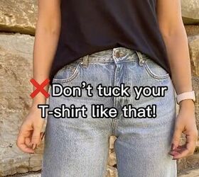 tuck your shirt into your belt loops