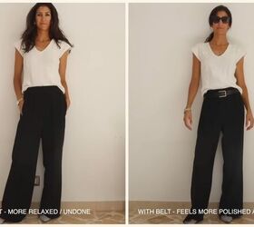 how to style a belt for a super sleek and polished look, How to style belts