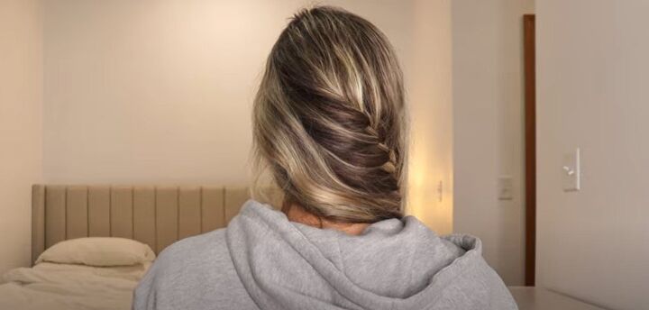 2 cute and easy french braid hairstyles, Completed cascading French braid