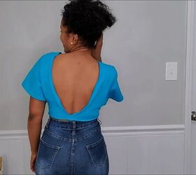 how to make a stylish crop top, Completed DIY crop top
