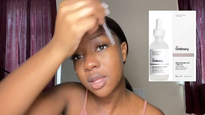 how to remove your makeup properly for clear and smooth skin, Applying niacinamide to the skin