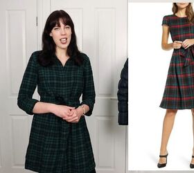 elegant and preppy lookbook how to style plaid clothing, How to wear a plaid dress