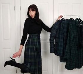 elegant and preppy lookbook how to style plaid clothing, How to wear a plaid kilt