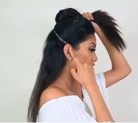 follow this easy mermaid braid tutorial for gorgeous occasion hair, Separating hair