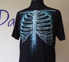 creepy butterflies in stomach x ray t shirt tutorial, Adding shine