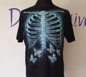 Creepy Butterflies-in-stomach X-ray T-shirt Tutorial