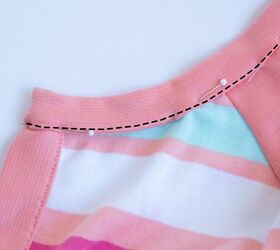 how to sew a henley tee a buttony snappy diy tee, where to stitch neckband on a DIY henley