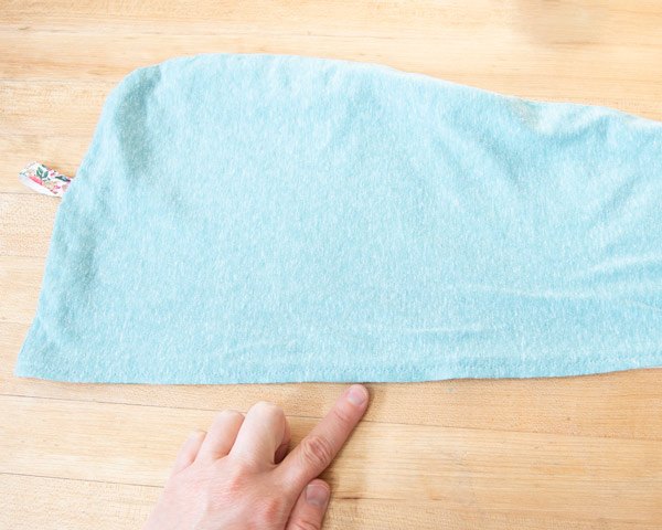 how to make a hair towel wrap with this free pattern, diy hair towel hemmed