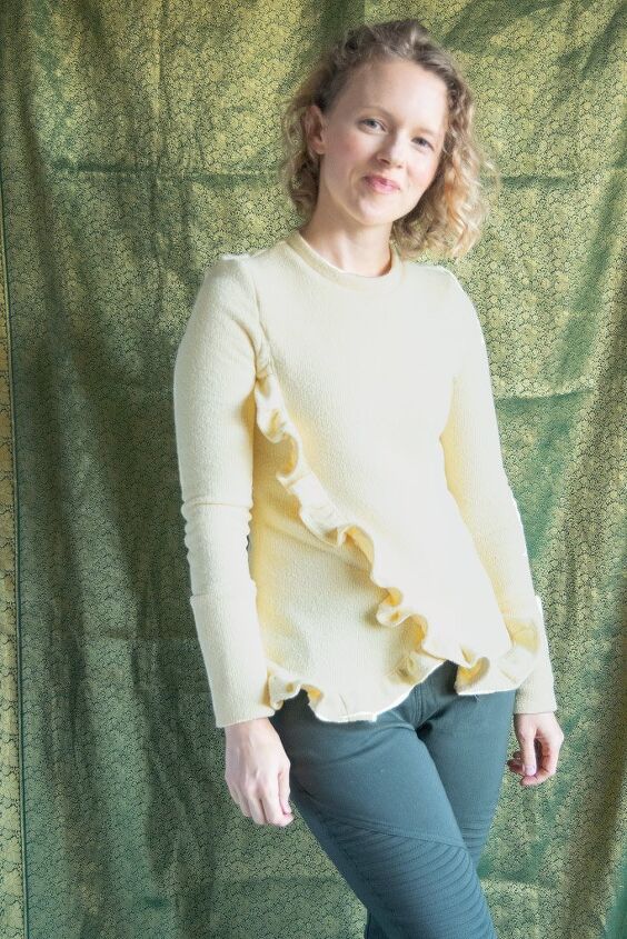 Sew Your Own DIY Ruffle Sweater | Upstyle