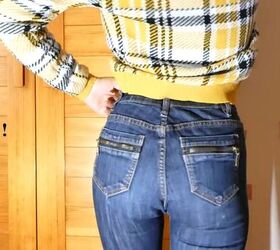 How to Upcycle Low Waisted Jeans Into High Waisted Jeans
