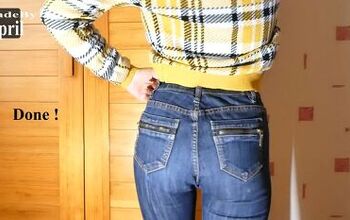 How to Upcycle Low Waisted Jeans Into High Waisted Jeans