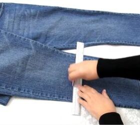 how to make a purse out of jeans in 4 super cute and easy ways, Marking jeans
