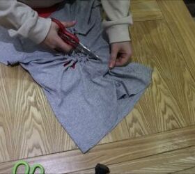 how to create an awesome diy fossil t shirt, Elongating the slits