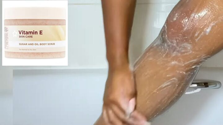 how to get rid of strawberry legs quick and easily, Exfoliating skin