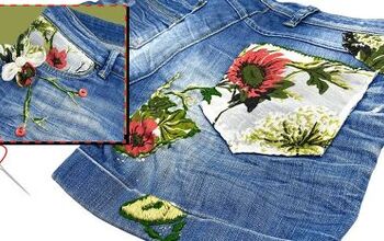 Fun Upcycle Tutorial: How to Embroider Old Jeans