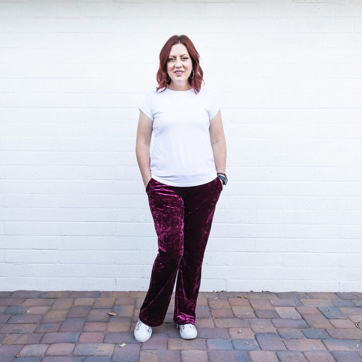 Bootcut Velvet Raspberry DIY Bootcut Velvet Pants | Upstyle