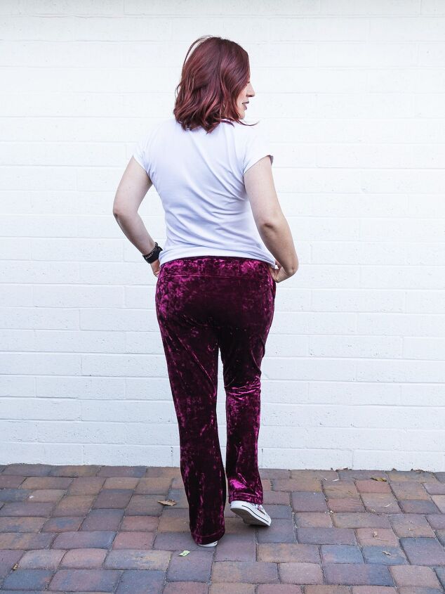 Bootcut Velvet Raspberry DIY Bootcut Velvet Pants | Upstyle