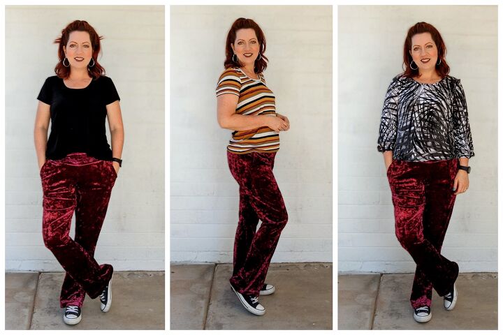 Bootcut Velvet Raspberry DIY Bootcut Velvet Pants | Upstyle
