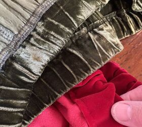 The Best Fix for Worn Out Velvet Skirt Waistbands...Almost NoSew