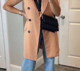 How to Style a Long Blazer Vest