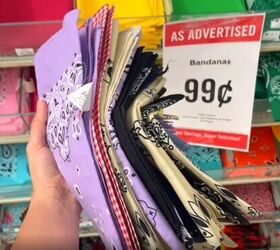 She picked up a bunch of 99¢ Walmart bandanas and turned them into something so unbelievably impressive