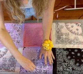 how to diy a super cute bandana dress, Making the skirt for the bandana dress DIY