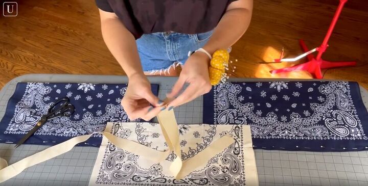 how to diy a super cute bandana dress, Making the bodice for the bandana dress DIY