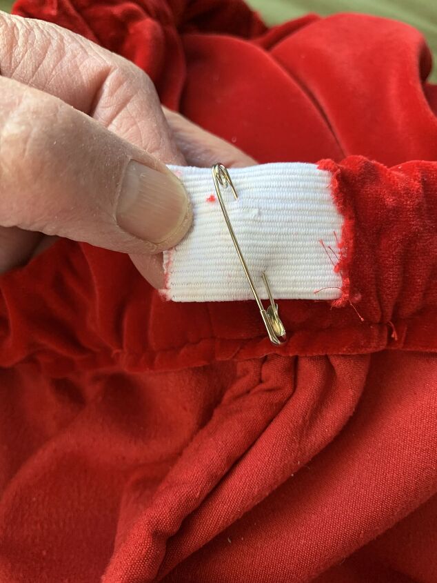 the best fix for worn out velvet skirt waistbands almost no sew