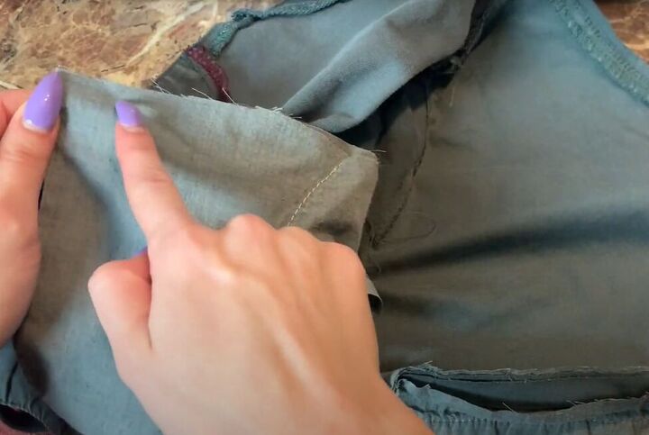 easy upcycle tutorial old pants to stylish diy jacket, Closing the pockets