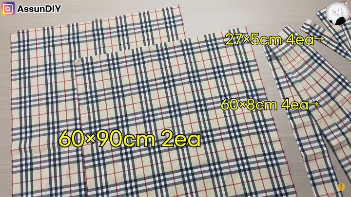 how to diy a beautiful tartan wrap dress, Cutting fabric