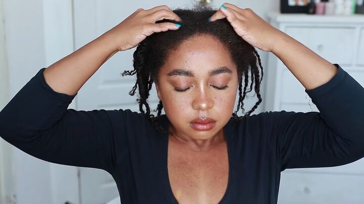get long shiny hair with this super easy hair oil recipe, Massaging scalp