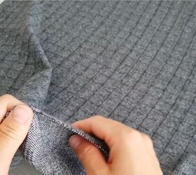 how to sew a cozy cape cardigan, Fabric for DIY cape cardigan