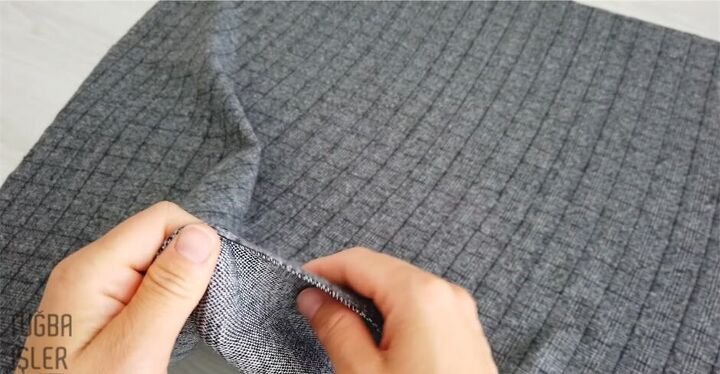 how to sew a cozy cape cardigan, Fabric for DIY cape cardigan