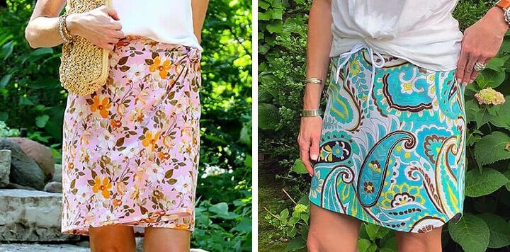 elastic waist skirt, 2 skirts to sew with tutorials