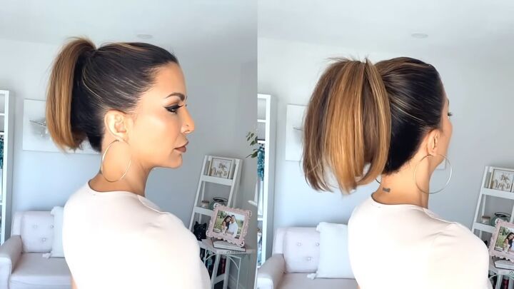 7 quick and easy hairstyles for dirty hair, Hairstyle 2 Ponyfull ponytail