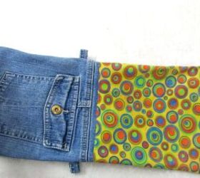 how to diy a cute crossbody jean bag, Straightening the corners