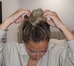 4 cute and easy 60 second hairstyles, Hairstyle 3 Messy bun