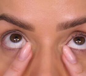 easy undereye makeup tutorial how to stop concealer from creasing, Dabbing concealer